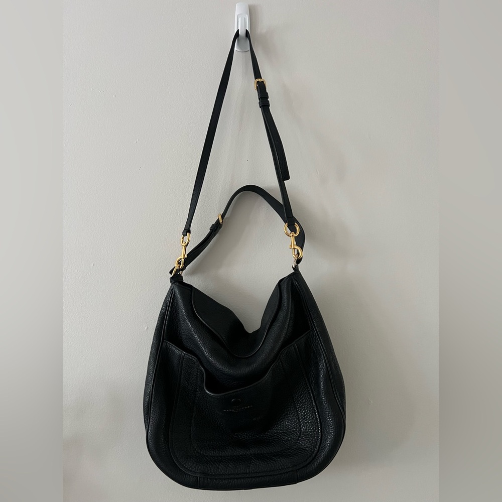Marc Jacobs Black Leather Hobo Bag